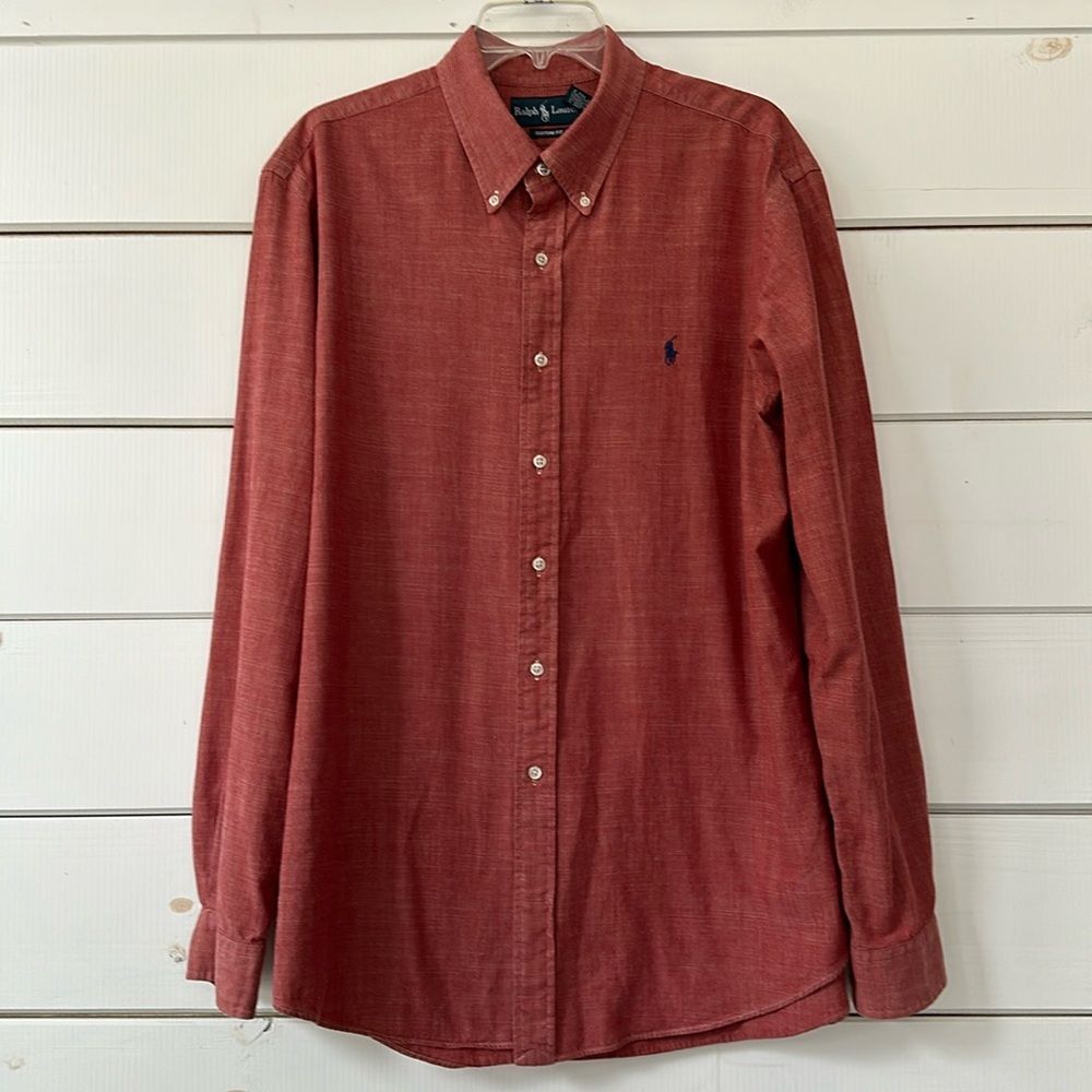 Polo by Ralph Lauren Custom Fit Long Sleeve Button Down Shirt XL - Picture 2 of 13